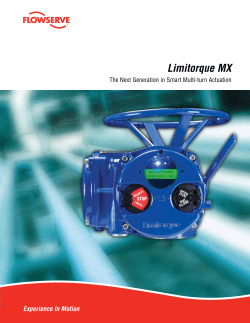Limitorque MX - Flowserve Corporation