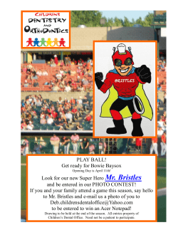 PLAY BALL! Get ready for Bowie Baysox Look for our new Super