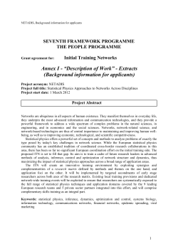 Template for Annex I