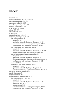 Cognitive Networks (Mamoud)