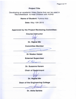 Developing an academic Video Game that can be used in