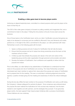 Enabling a video game team to become player