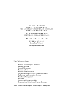 2008 - Coller School of Management