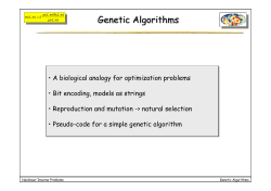 Genetic Algorithms