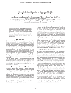 Bayes-Relational Learning of Opponent Models from Incomplete