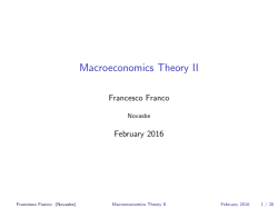 Macroeconomics Theory II