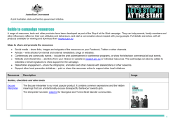 Stop it at the Start Campaign Resources