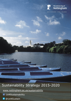 Sustainability Strategy 2015-2020