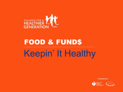 Keepin` It Healthy - The Pew Charitable Trusts