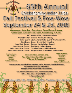 Event Flyer - Chickahominy Tribe