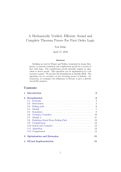 A Mechanically Verified, Efficient, Sound and Complete Theorem