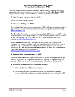 Starting a Social Adult Day Services Program in New Jersey: