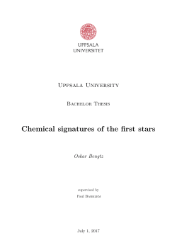 Chemical signatures of the first stars
