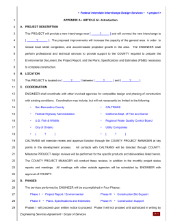 engineering services agreement