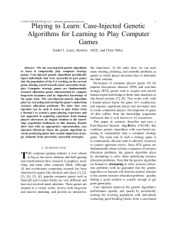 Playing to Learn: Case-Injected Genetic Algorithms for Learning to