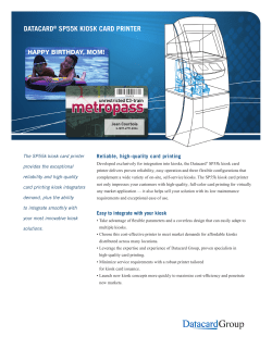 SP55k kiosk card printer data sheet