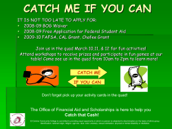 catch me if you can - El Camino College Compton Center