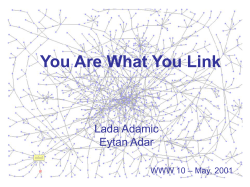 Links among personal homepages at MIT and Stanford