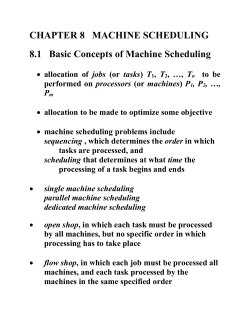08. Machine scheduling