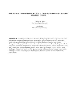 An Innovation in Teaching Business Strategy