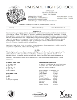 PHS Profile - Palisade High School