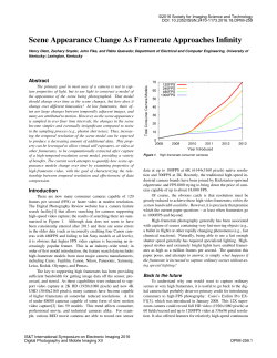Scene Appearance Change As Framerate Approaches Infinity