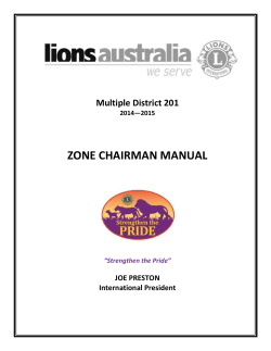 zone chairman manual