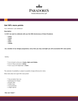 Paradores de Turismo - Get 50% more points