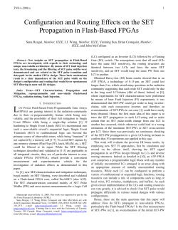 Configuration and Routing Effects on the SET