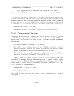 6(a). Applications to auctions and linear programming 6(a).1