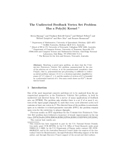 The Undirected Feedback Vertex Set Problem Has a Poly(k) Kernel *