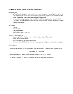 sp 2 systems: pi bonds, conjugation