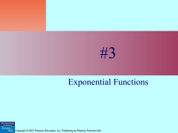 Exponential Functions.pps - Mercer Island School District