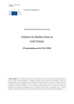 Guidance audit strategy