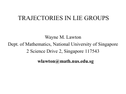 Perth - Dept of Maths, NUS