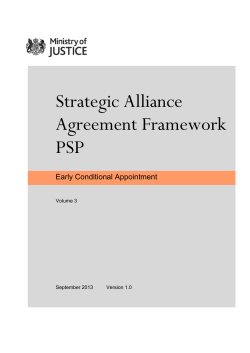 NEC Early Conditional Appointment (Vol3 ECA)