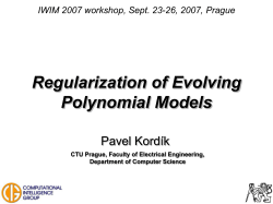 optimization of models: looking for the best strategy