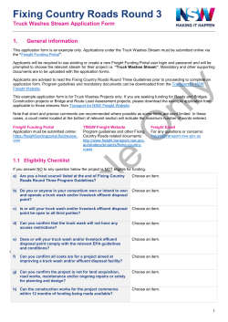 Fixing Country Roads Round 3 * Truck Washes Stream Application