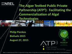 (ATP 3 ): Facilitating the Commercialization of Algal
