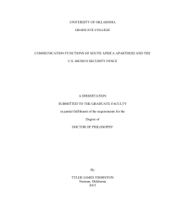 The Berlin Wall and Pre 9/11 Communication Research