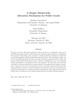 A Simple Market-Like Allocation Mechanism for Public Goods