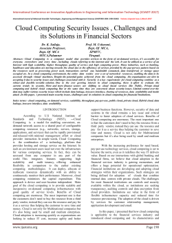 39.Cloud Computing Security Issues , Challenges and its Solutions