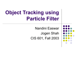 Object Tracking using Particle Filter