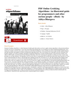 PDF Online Grokking Algorithms: An illustrated guide