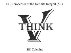 4032-Properties of the Definite Integral