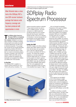 SDRplay Radio Spectrum Processor