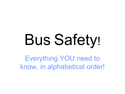 Bus Safety!