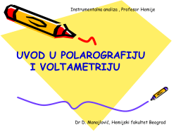 TEMA 6-UVOD U POLAROGRAFIJU I
