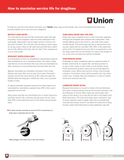 How to maximize service life for draglines