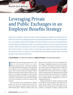 Leveraging Private and Public Exchanges in an Employee Benefits
